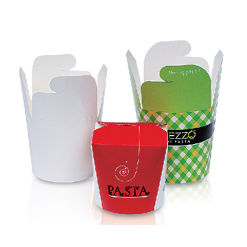 Caixa de macarrão de papel Take Away Food Box recipiente de alimentos